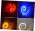 CTIRCHIU 3W Dimmable Spiral LED Wall Sconce Blue Light Lamp for Bedroom KTV and Bar Decor Modern Design Adjustable