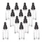 YIZHAO Clear Glass Dropper Bottle 1oz - Tincture Bottles with Glass Dropper for Essential Oils, 12 Pcs