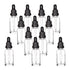 YIZHAO Clear Glass Dropper Bottle 1oz - Tincture Bottles with Glass Dropper for Essential Oils, 12 Pcs