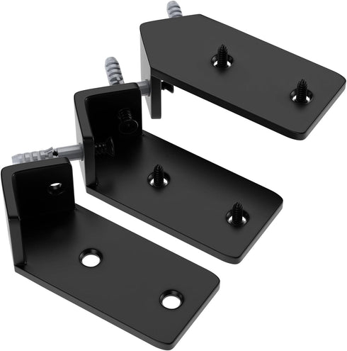 ISOKER Corner Shelf Bracket, 5 inch 3-Pack 1/5 Thick Carbon Steel Hidden Shelf