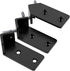 ISOKER Corner Shelf Bracket, 5 inch 3-Pack 1/5 Thick Carbon Steel Hidden Shelf