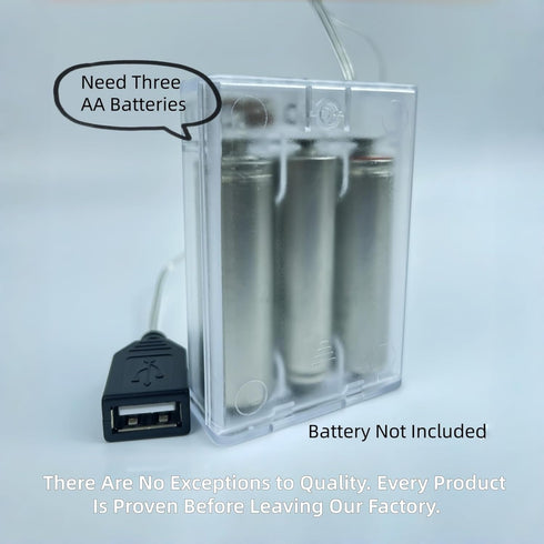 Pack 5V USB Portable Battery for Neon Signs - LED Neon Sign Power Supply, Convert USB-Powered Neon Lights