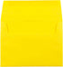 JAM PAPER A6 Colored Invitation Envelopes, 4 3/4 x 6 1/2, Yellow Recycled, 50/Pack