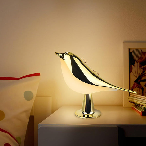 Small Bird Touch Lamp, Cordless Dimmable Night Light with Aroma Diffuser, USB Rechargeable Touch Sensor Control for