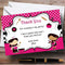 The Card Zoo Pink Baking Cooking Personalized Birthday Party Thank You Cards
