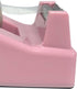 Desktop Tape Dispenser, Heavy Duty Floral Office Tape Dispensers, Weighted Non-Skid Base, Macaron Pink