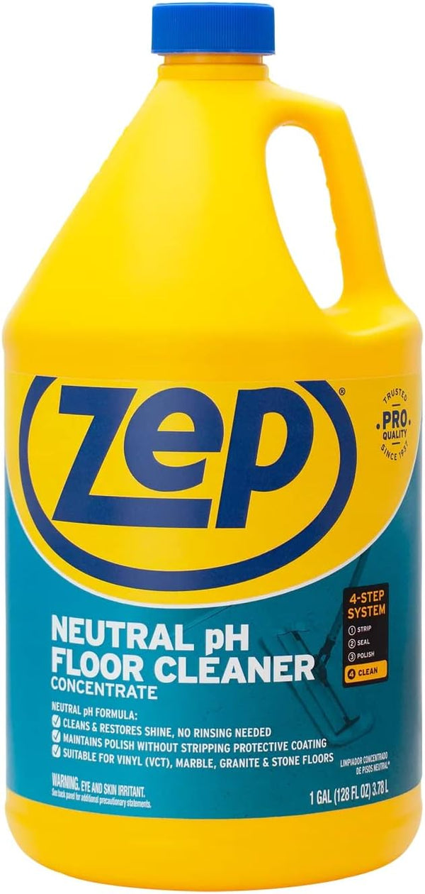 Zep Neutral PH Industrial Floor Cleaner - 1 Gallon - ZUNEUT128 -