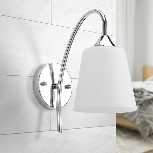 BESPORTBLE Contemporary Clear Wall Sconce Bedroom Light Fixture Creative Ceiling Lamp Warm Energy-Saving Decorative