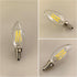 B/B11 E12 Bulb, 4W/40W 5000K Dimmable, 6-Pack Type LED Filament Equivalent Cool White Clear Glass, Ideal