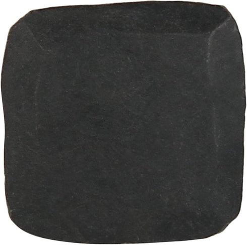 A29 Set of 6 Rectangular Flat Head Decorative Iron Nails/clavos, 3/4 X 1 Inch, Natural Black Iron Finish