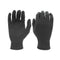 SHOWA 6112PF Biodegradable Nitrile Powder-Free Disposable Safety Glove, Food Safe, 4 mil Thick, Large (100 Gloves) Black
