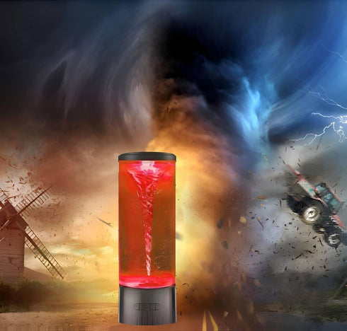 7-Color COLORLIFE Twister Water Vortex Lamp, Unique Changing LED Night Light, Hurricane Lamp, Cool Novelty Gift