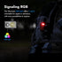 G5 400 WUBEN Rechargeable EDC Flashlight, Lumens Dual Light Sources Mini Flashlight with RGB Light, Portable Flat