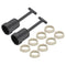 PATIKIL G9 Light Socket Rings Kit, Lamp Shade Holder Adapter 8 Plastic