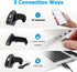 Treamvp 2D 2000mAh 1D 2D Wireless Barcode Scanner, Bluetooth QR Code Reader with Battery, Handheld Bar Codes Reader