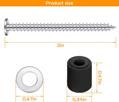 Eagles Pegboard Mounting Kit, 32 Spacers, Screws, and Steel Washers for 1/8 Inch and 1/4 Inch Pegboard