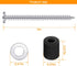 Eagles Pegboard Mounting Kit, 32 Spacers, Screws, and Steel Washers for 1/8 Inch and 1/4 Inch Pegboard
