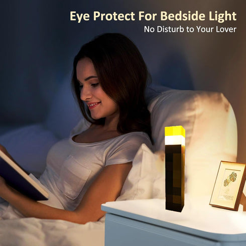 Yevheniy 3 Light-up Wall Torch Lamp with Lighting Levels, Hand Held & Wall Mountable Table Lamps, USB Rechargeable