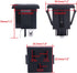 weideer 3Pcs 3 Pins US Power Socket Plug Panel, AC 15A 125V Panel Mount Outlet Industrial Plug Female Connectors