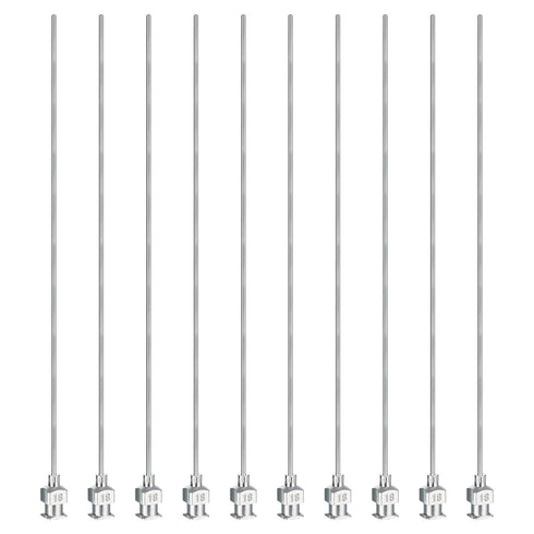 PATIKIL Blunt Tip Dispensing Needle 18G, 10 Pcs 5 Inch Stainless Steel Liquid Dispenser Needles