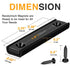80Lbs, 60 13.5 5mm Countersunk 15 Pack TRYMAG Neodymium Rectangular Magnets x x Strong Black Bar Magnets with Hole