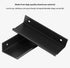 Edge Pull Finger Pull Handle - LS7030BK96 Black Cabinet Finger Pulls, 5 Pack
