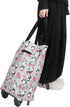 Portable Shopping Cart, Foldable Cart Shopping Trolley Dual Purpose Hand Cart Grocery Carts with Shopping Bag for Stair