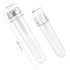 SEUNMUK 60 PCS 40ml Clear Plastic Test Tubes with Caps, 140 x 25 mm Tubes for Plants, Scientific Experiments, Candy