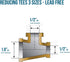 Everflow BRRT1003-NL 1 x 1/2 x 1/2-Inch No Lead Brass Reducing Tee with Female Threaded Connections, Brass Construction
