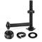 M6 x 45mm Flanged Button Head Socket Cap Screws, 10Pcs 18-8 Stainless Steel, Black Oxide by SG TZH