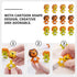 Totority 20pcs Little Lion Mini Erasers, Cute Animal Erasers for Kids, Portable Pencil Erasers