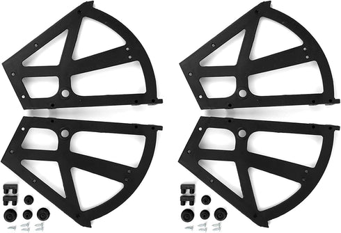 4Pcs Set Shoes Cabinet, Shoes Turing Rack, ABS Drawer Hinges Cabinet Plate Frame Replacement Fittings,Other Home