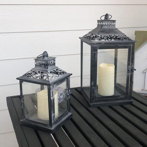 D3 H4 4" 5" 5" 6", Set 5 Homemory Waterproof Flameless Candles, Outdoor Indoor Battery Operated LED Pillar Candles