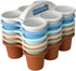 RAUVOLFIA 6 Pack Classroom Caddy Storage Basket with Handle, Plastic Drink Cup Caddy