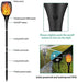 Solar Torch Lights - Waterproof Flickering Flames Outdoor Landscape Lighting for Garden Patio Deck