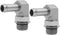 (2-PACK) 4601-10-12-NWO Hydraulic Adapter Fitting, 5/8" Hose Barb × 3/4" Male Adjustable O-Ring Boss