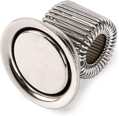 Tvoip 6Pcs Stainless Steel Pen Magnet Holder for Fridge, Whiteboard Accessory