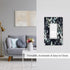 Decorative Switch Plate Covers, Boho Black/Grey Eucalyptus Leaf Floral 1 Gang Light Switch Cover for Home Decor