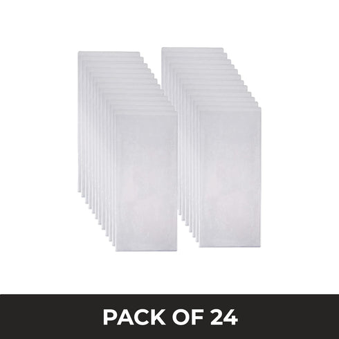 2 4.25 11 Pack 24 Risch Double-Sided All Clear Vinyl Menu Cover | Two-Sided View Plastic Menu Holder | Slip