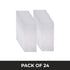2 4.25 11 Pack 24 Risch Double-Sided All Clear Vinyl Menu Cover | Two-Sided View Plastic Menu Holder | Slip