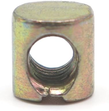 binifiMux 6-Pack M6-1.0 x 80mm Furniture Barrel Nuts for Crib Cot Baby Bed, Allen Head Hex Drive