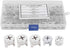75pcs Cam Lock Fittings Cam Nut Set, 3-in-1 Connector Fastener for Furniture, Screws