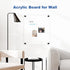 Clear Acrylic Dry Erase Board, 12" X 14" Black Non-Magnetic Frameless White Board for Wall, 2 Markers