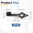 2Pcs (118x45mm, uxcell Sliding Barn Door Hardware Hanger, Mini Sliding Door Hardware for TV Stands Wardrobe Small
