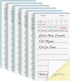 DGBDPACK 6 Guest Checks for Servers, Server Note Pads, Waiter Checkbook, Waitress