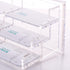 Clear Acrylic Business Card Holder Display for Desk - 3 Tier 6 Slot Stand, Holds 300 Cards - 1 Pack