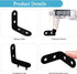 18PCS 1.57 1.57 90 72PCS x L Bracket, Degree Right Angle Corner Brace, Stainless Steel Sturdy Shelf Supports for Wood