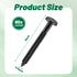 XwaYexa 80-Pack 3 Inch Vinyl Shutter Fasteners, Black Window Shutter Pegs, Peg Lok Pin, Screws & Shutter Spikes Anchors