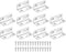 uxcell 10Pcs L-Shaped Brackets Corner Brace, 0.98"x0.98"x2.36" Corner Bracket Shelf Bracket Right