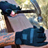 Universal Series Glove with 3 Finger Retractable Feature, Fast Access Work & Safety Gloves (Black)